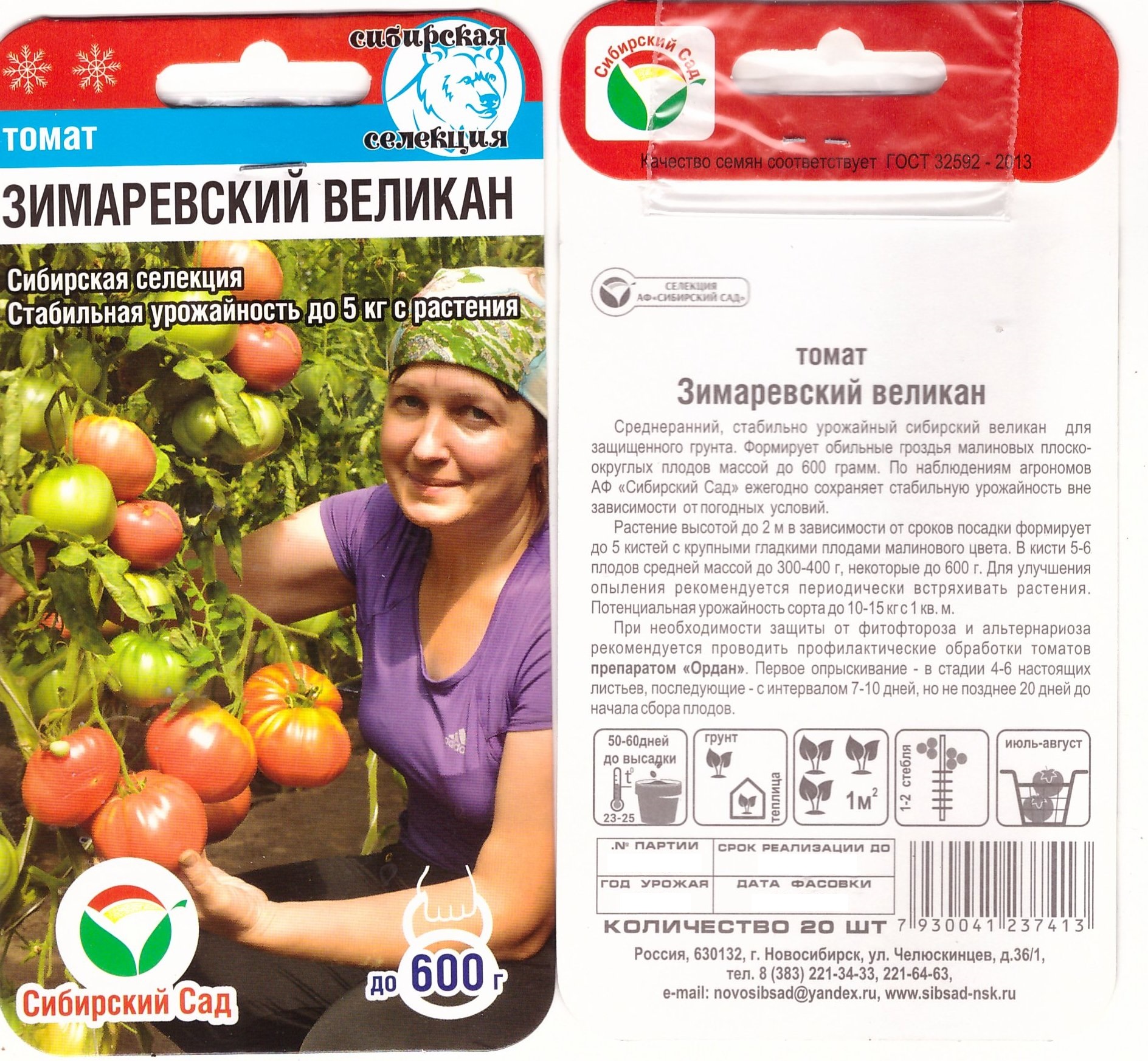 Томат Зимаревский великан